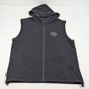 Harley Davidson Hoodie Jacket Liner XL Black‎ Road Warrior Removable